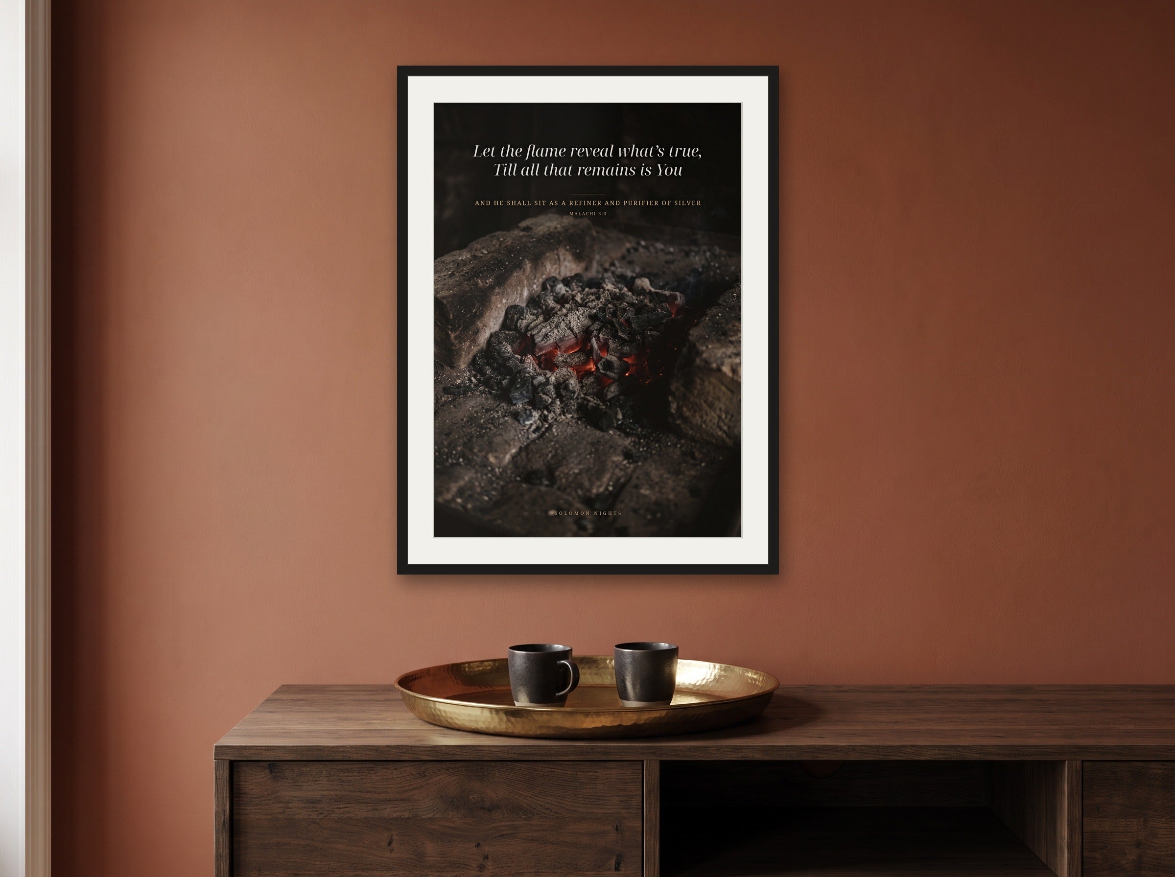 Till All That Remains print framed on a wall